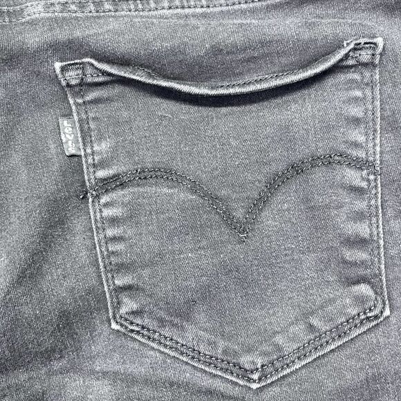 Levi's 315 Jeans Size 32 (W34 L30) Womens Shaping‎ Bootcut Black Denim - Picture 14 of 16